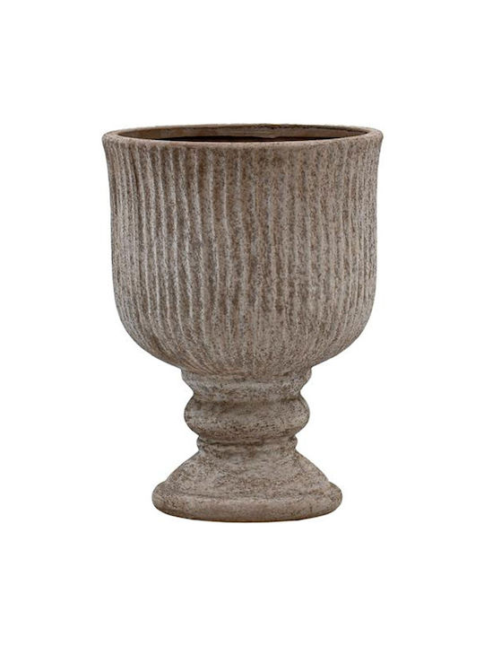 Βάζο 0056-126-013 16x16x22cm Brown Κεραμικό
