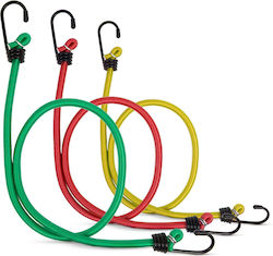 Set 6 Elastische Riemen 45 60 80cm Gepäckgurte Metallhaken Auto 10kg
