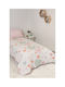 Naf Naf Kids Single Quilt Set with Pillowcase Hearts White Pink 160x240cm