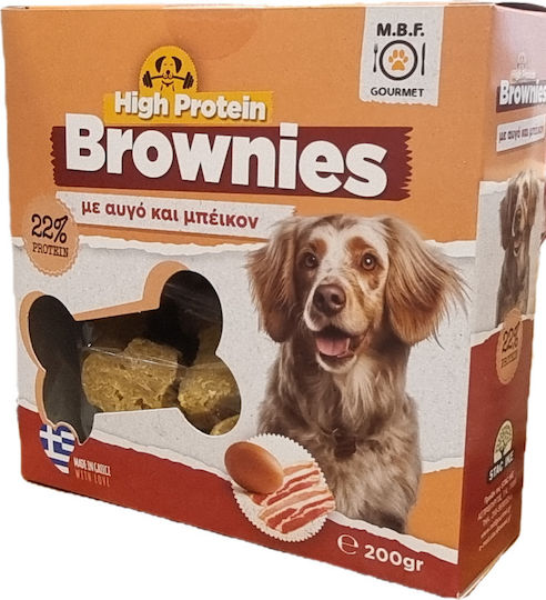 STAC Brownies Recompensă pentru Câini cu Cereale Lapte Ou și Bacon 200gr