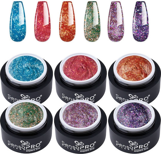 Set 6 Geluri Colorate Sensopro Milano Crystal Crush