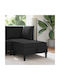 Living Room Stools With Storage Space Upholstered In Black Velvet