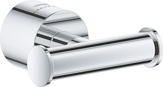 Grohe Atrio Double Bathroom Hook With Screws Silver