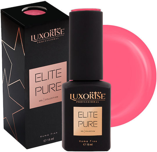 Ojă Pentru Unghii Cu Gel Hema Free Luxorise Elite Pure Coral Rafinat 15ml