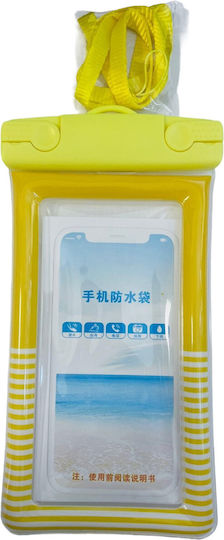 Waterproof Underwater Cushion Cover Alista Home Snowproof Universal Striped Drawstring Phone Documents Yellow