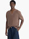 Polo Herrenbluse Braun