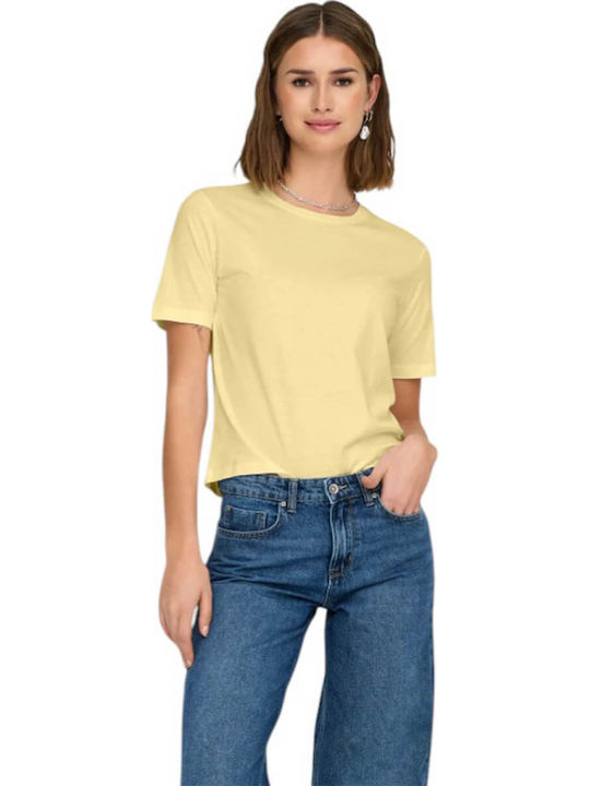 Jdy Women's T-shirt Yellow