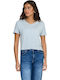Damen T-shirt Hellblau