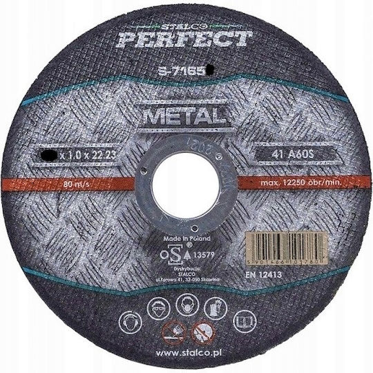 Stalco Metal Cutting Disc 115x1x22.23mm S-71651