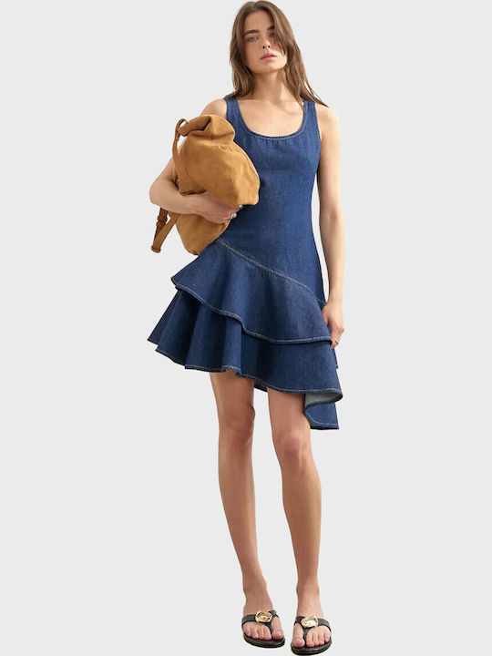 Topshop Denim Dress All Day Blue
