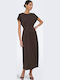 Midi Dress Dark Brown
