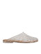 Damen Flache Sandalen Grau