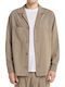 Μακρυμάνικo Τζιν Overshirt Μπεζ