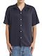 Sakai By Short Sleeve Denim Shirt In Regular Fit Blue
