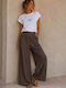 Damen Leinen Pantaloona Coconut Braune