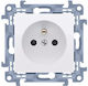 Simon 10 Single Socket Switch White S+842017
