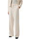Women's Fabric Trousers Beige