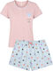 Join Summer Women's Pink Pyjama Set Make