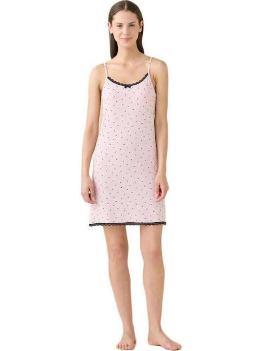 Noidinotte Summer Women's Nightgown Pink