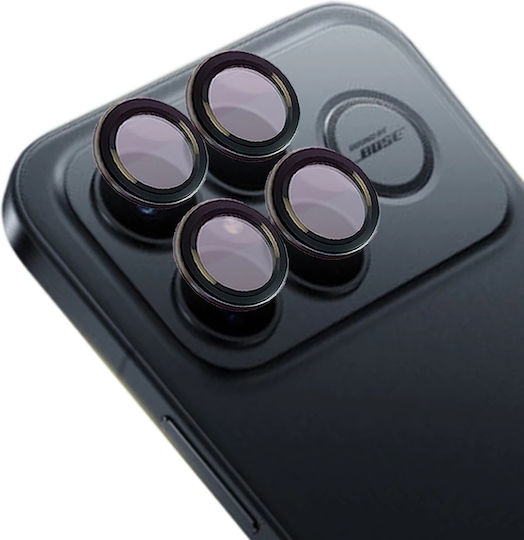 Bizon Glass Snap Lentilă Tempered Glass Protector Cameră Compatibil Xiaomi Poco F8 Ultra Negru