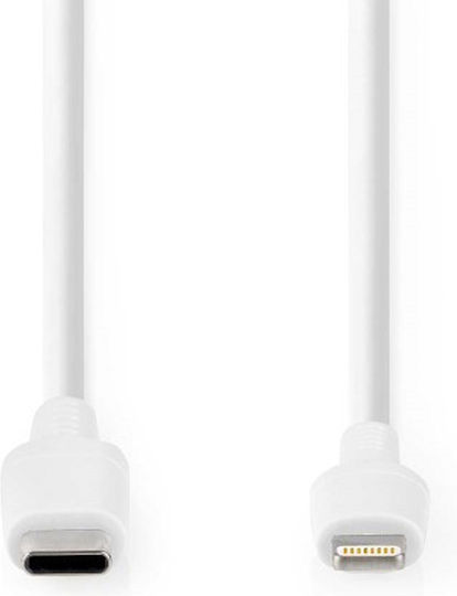 Nedis USB-C to Lightning Cable Λευκό 1m CCGW39650WT10