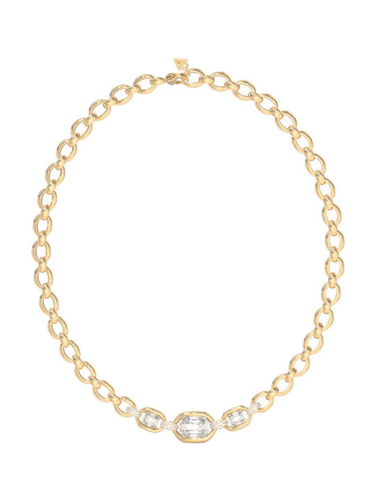 Guess Guess Halskette aus Vergoldetem Stahl