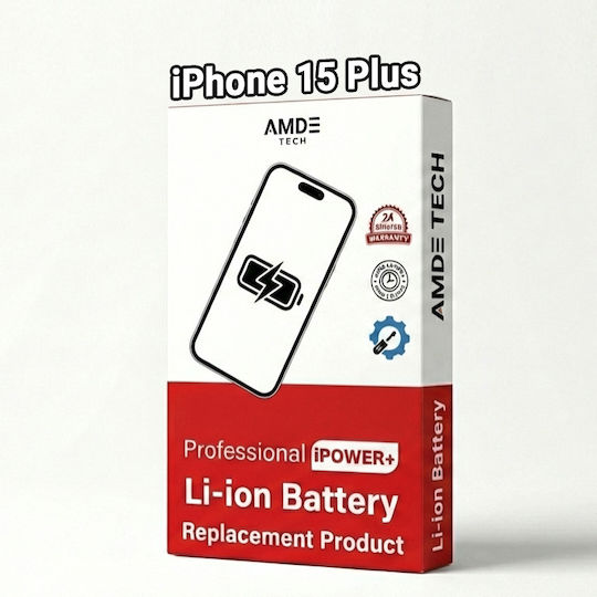Genuine Amdetech Ipower Battery Iphone 15 Plus Compatible Apple Diagnostics – Professional Series