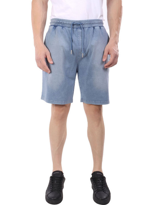 Logo Sports Men's Light Blue Shorts
