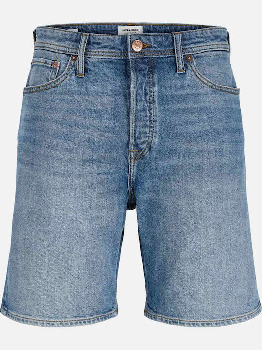 Jack & Jones Men's Denim Bermuda Faded-denim