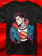 Herren Bedruckte Bluse Schwarz Superman Dp7597