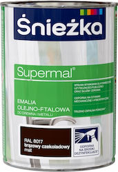 Śnieżka Supermal Oil-alkyd Enamel Chocolate Brown Matte 0.8l