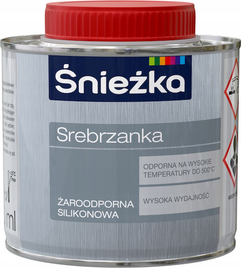 Śnieżka Srebrzanka Silicone Paint Metal Heat-resistant 0.2l