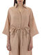 Shirt Μακρυμάνικο Γυναικείο Πουκάμισο Beige
