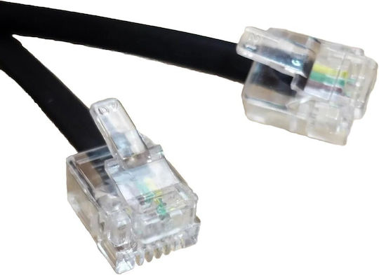 Microconnect Flaches Telefonkabel RJ11 6P4C 10m (MPK190)