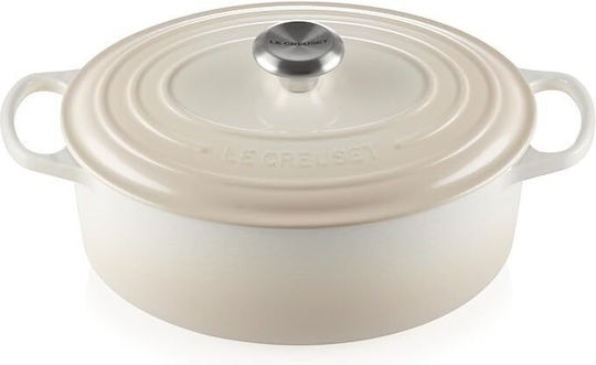 Le Creuset Meringue Ρηχή Κατσαρόλα από Μαντέμι 4.7lt / 29cm