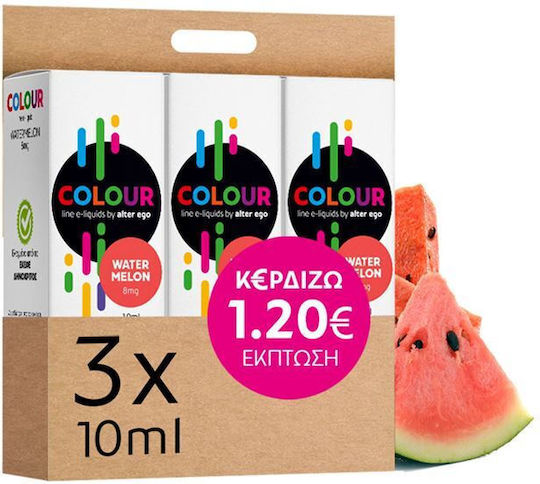 Alter eGo Lichid Electronic Watermelon 8mg 10ml 3 Bucăți