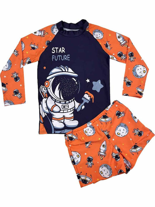 Star Costum De Baie Pentru Copii Set Portocaliu Star Costum De Baie Pentru Copii Set Portocaliu