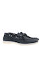 Leather Men's Boat Shoes in Blue Colour