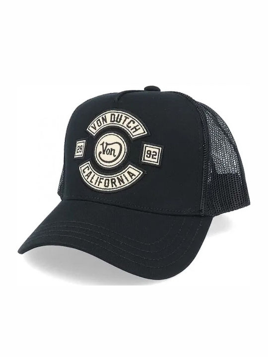 Von Dutch Men's Trucker Cap Black Vd 0 Cas1 Bik Bla-noir