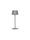 Vito Metallisches Tischlampen LED mit Grau Hut und Basis
