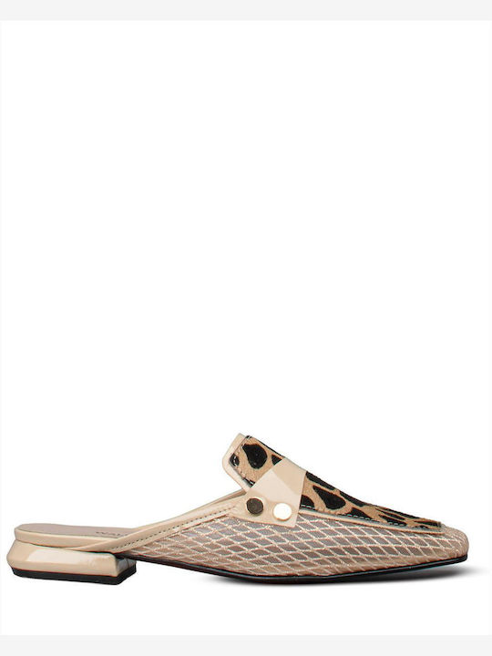 Mules With Heel In Brown Colour