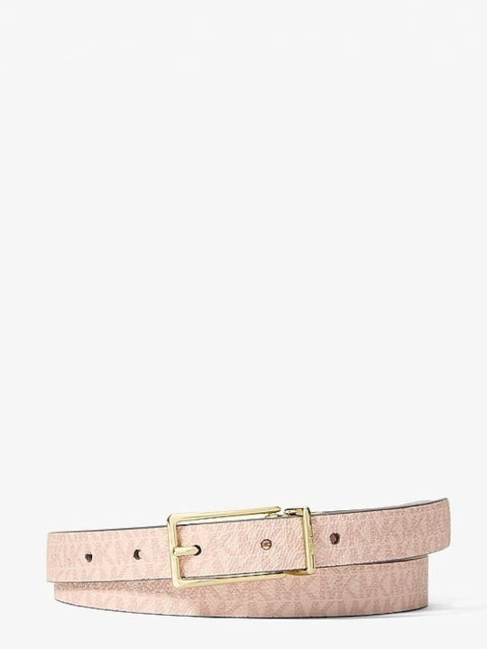 Leather Women's Belt Pink