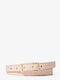 Leather Women's Belt Pink