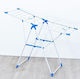 Folding Floor Clothes Drying Rack for Balcony Plastic