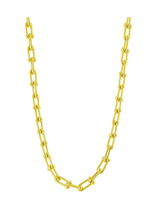 Loisir Neck Chain Gold Plated Steel