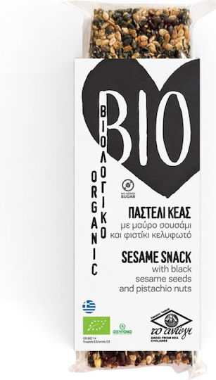 Παστέλι Bio Κέας Μάυρο Σουσάμι Φυστίκι 70gr