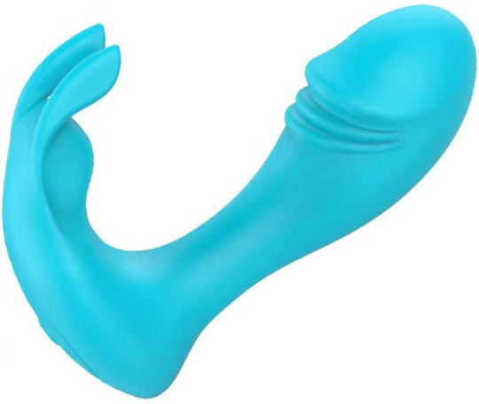 STD Plug Anal Cu Funcție Fără Fir Și Vibrație Albastru