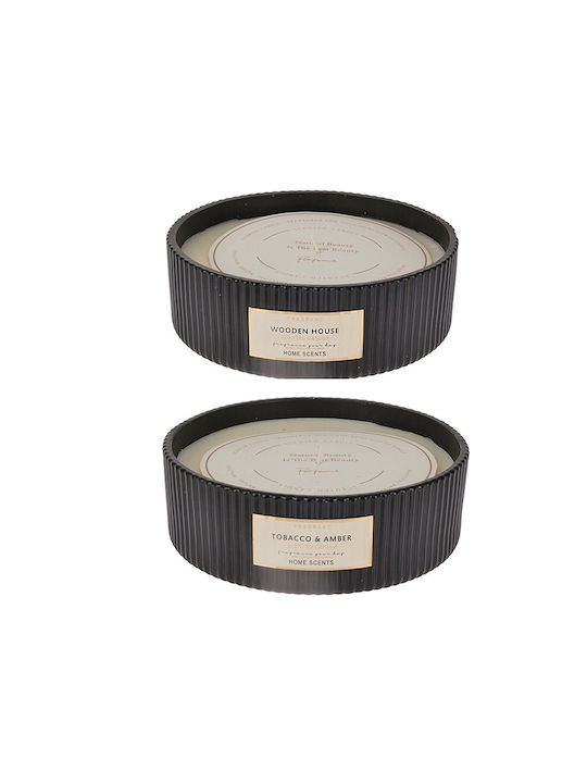 Zaros Lumânare Aromatică Borcan Negru 2 Bucăți