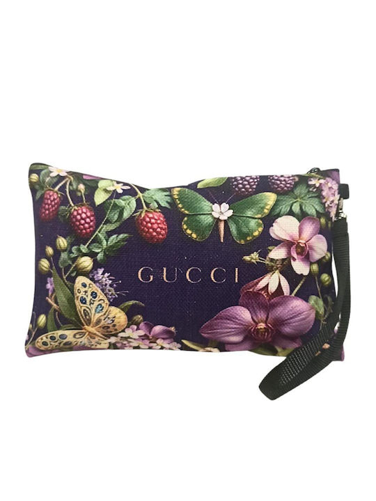 Gucci Lila Blumen Kulturbeutel Gucci Lila Blumen Kulturbeutel