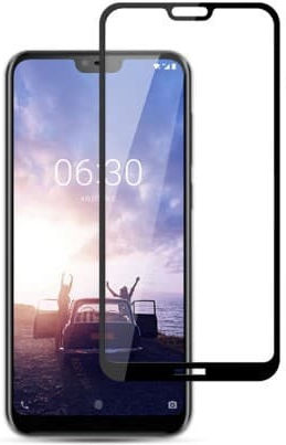 Mocolo Tempered Glass Anti-Scratch Protection Glass Nokia 6.1 Plus X6 2018 Full Cover Black